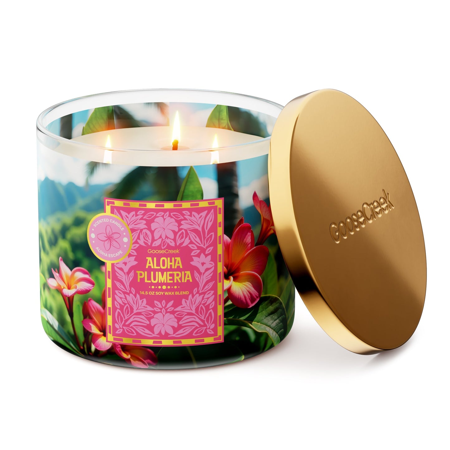 Aloha Plumeria 3-Wick Candle
