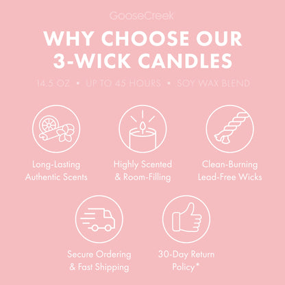 Apple Blossoms 3-Wick Candle