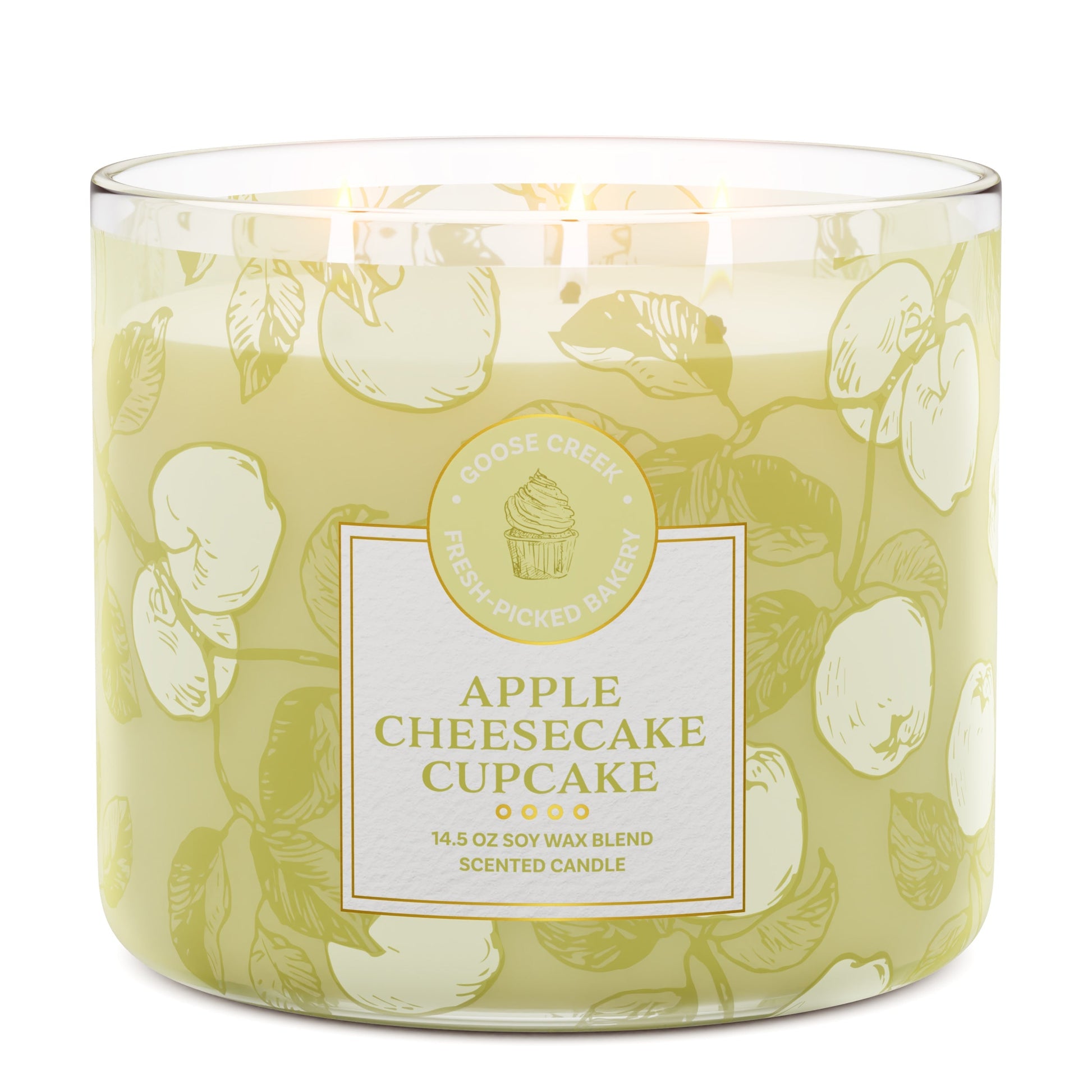 Apple Cheesecake Cupcake 3-Wick Candle