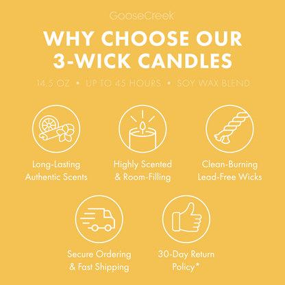 Backroad Blooms 3-Wick Candle