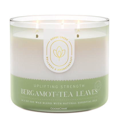 Bergamot & Tea Leaves Aromatherapy 3-Wick Candle