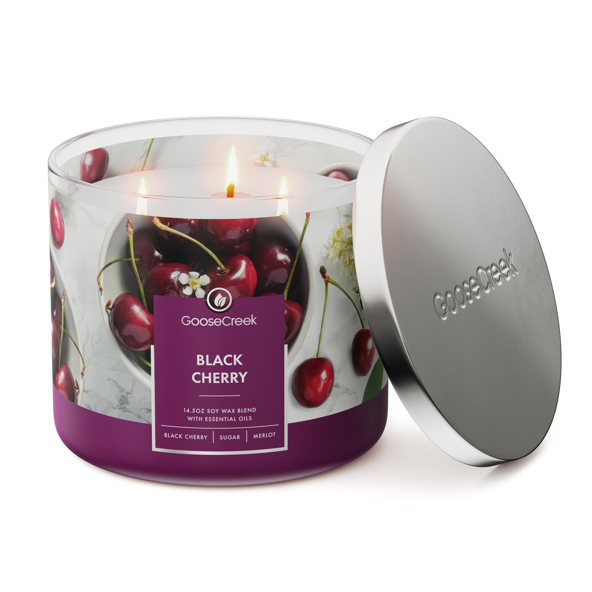 Black Cherry 3-Wick Candle
