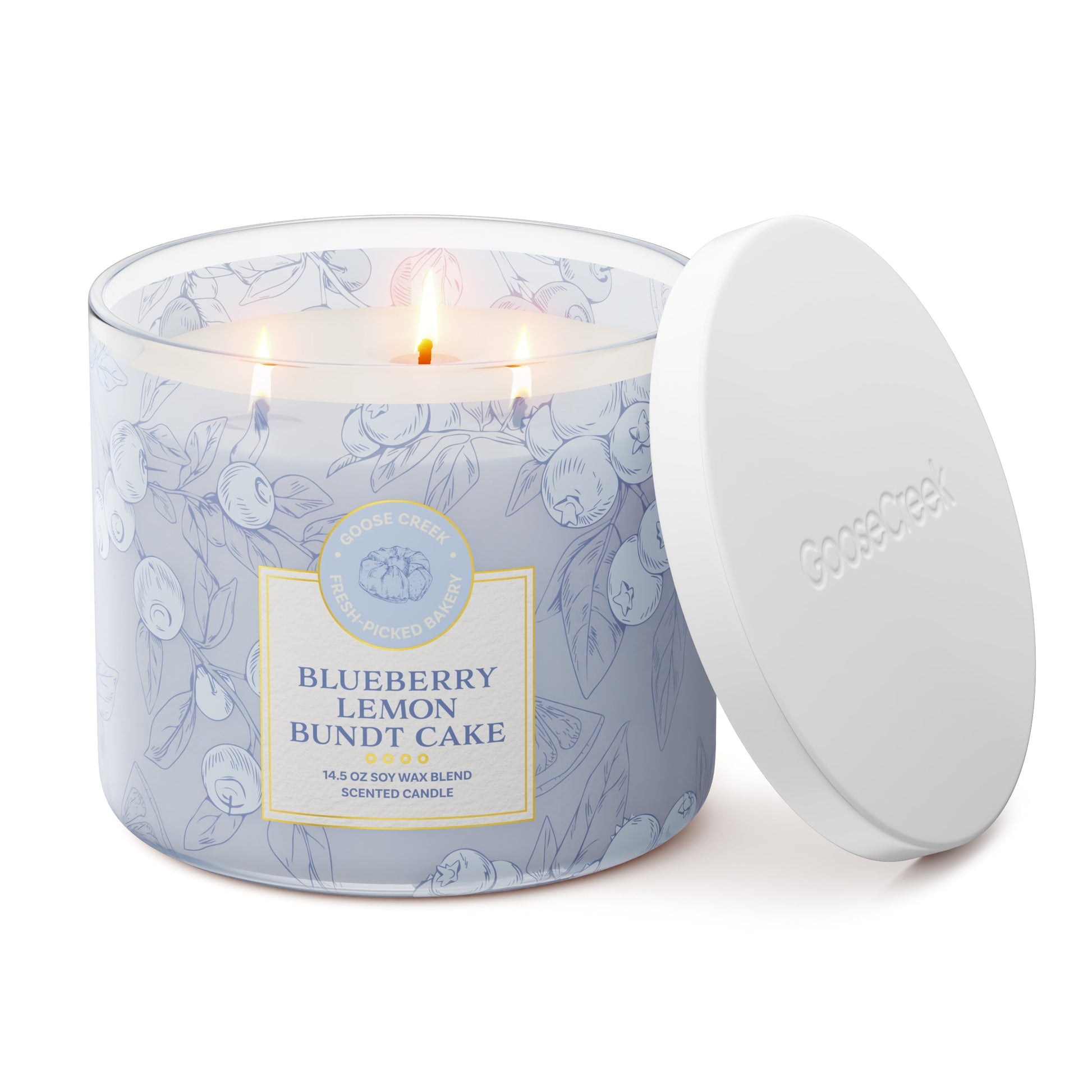 Blueberry Lemon Bundt Cake 3-Wick Candle
