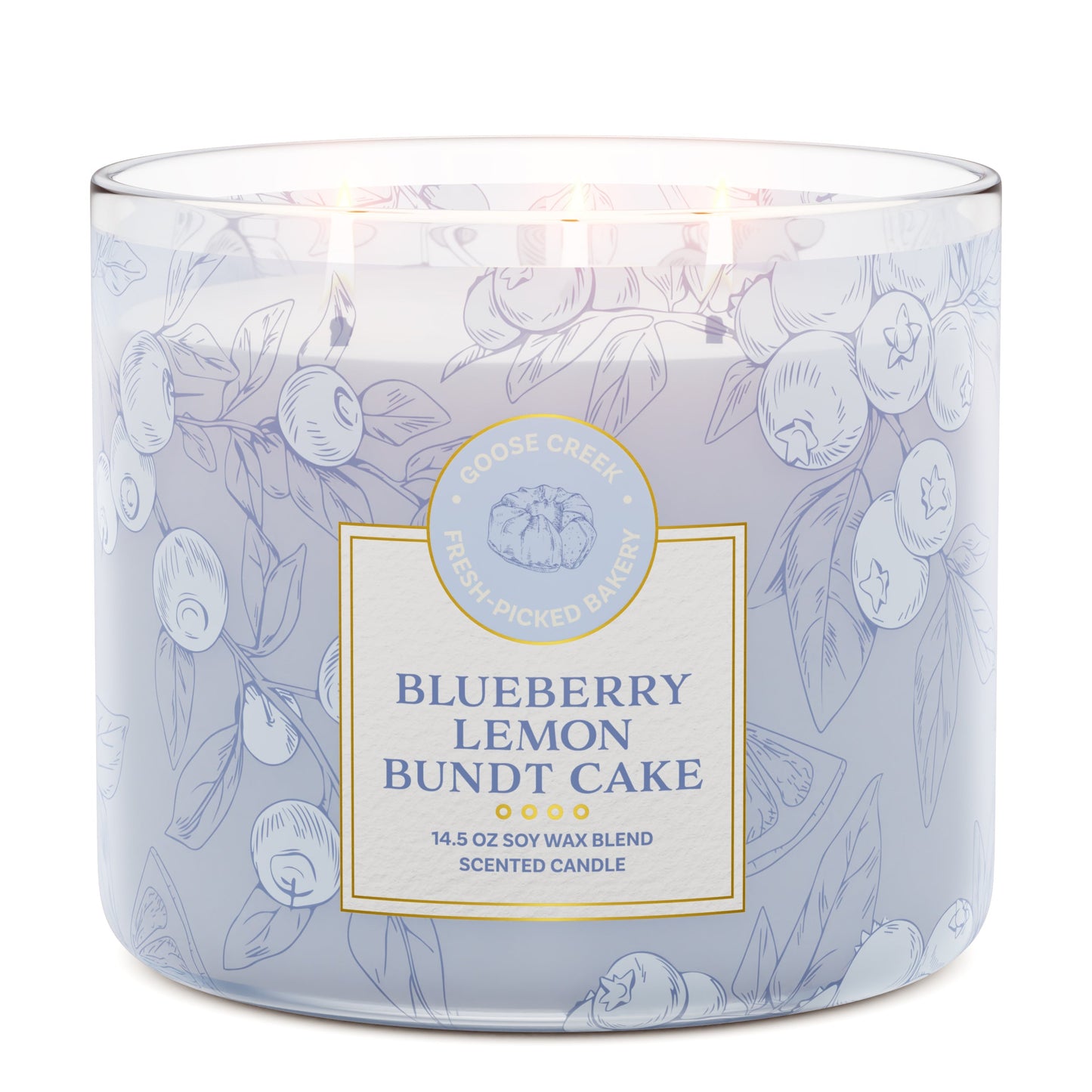 Blueberry Lemon Bundt Cake 3-Wick Candle
