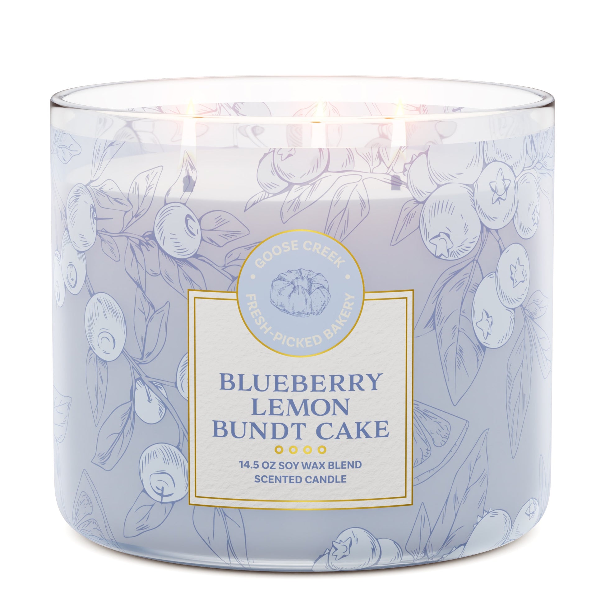 Blueberry Lemon Bundt Cake 3-Wick Candle