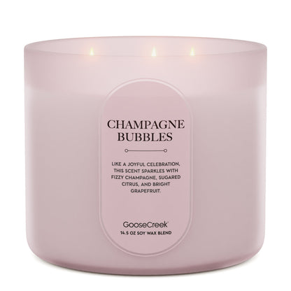 Champagne Bubbles Large 3-Wick Candle