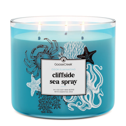 Cliffside Sea Spray Odor Eliminating 3-Wick Candle