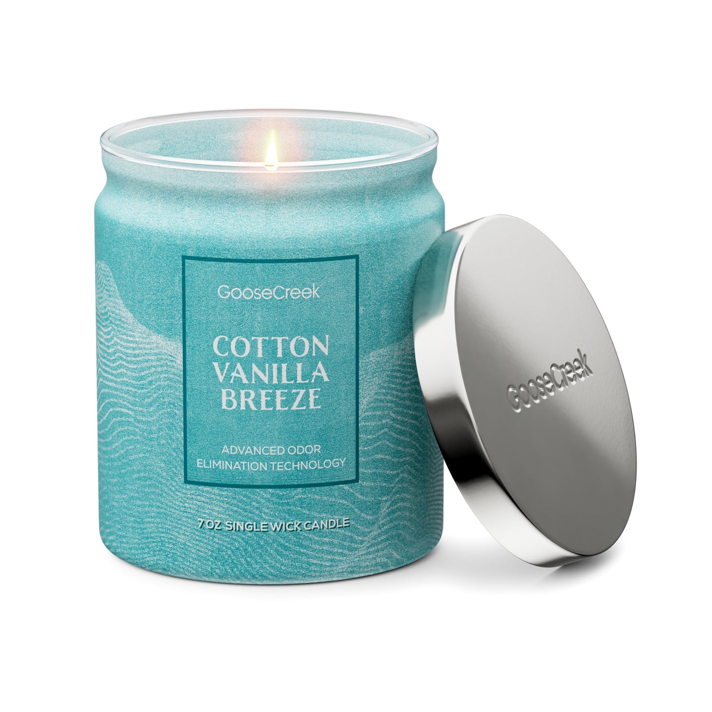 Cotton Vanilla Breeze Odor Eliminating 7oz Single Wick Candle