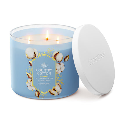 Country Cotton 3-Wick Candle