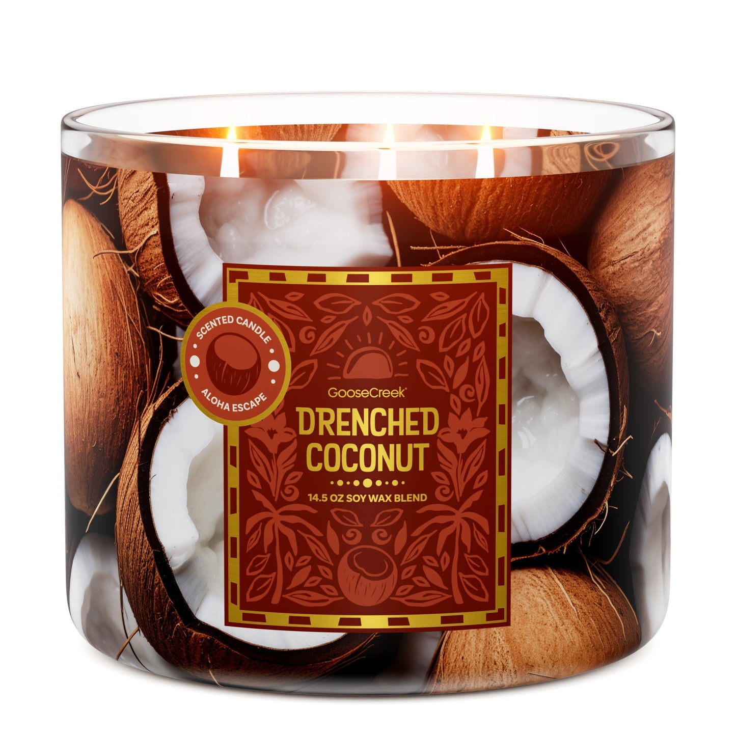 Drenched Coconut 3-Wick Candle