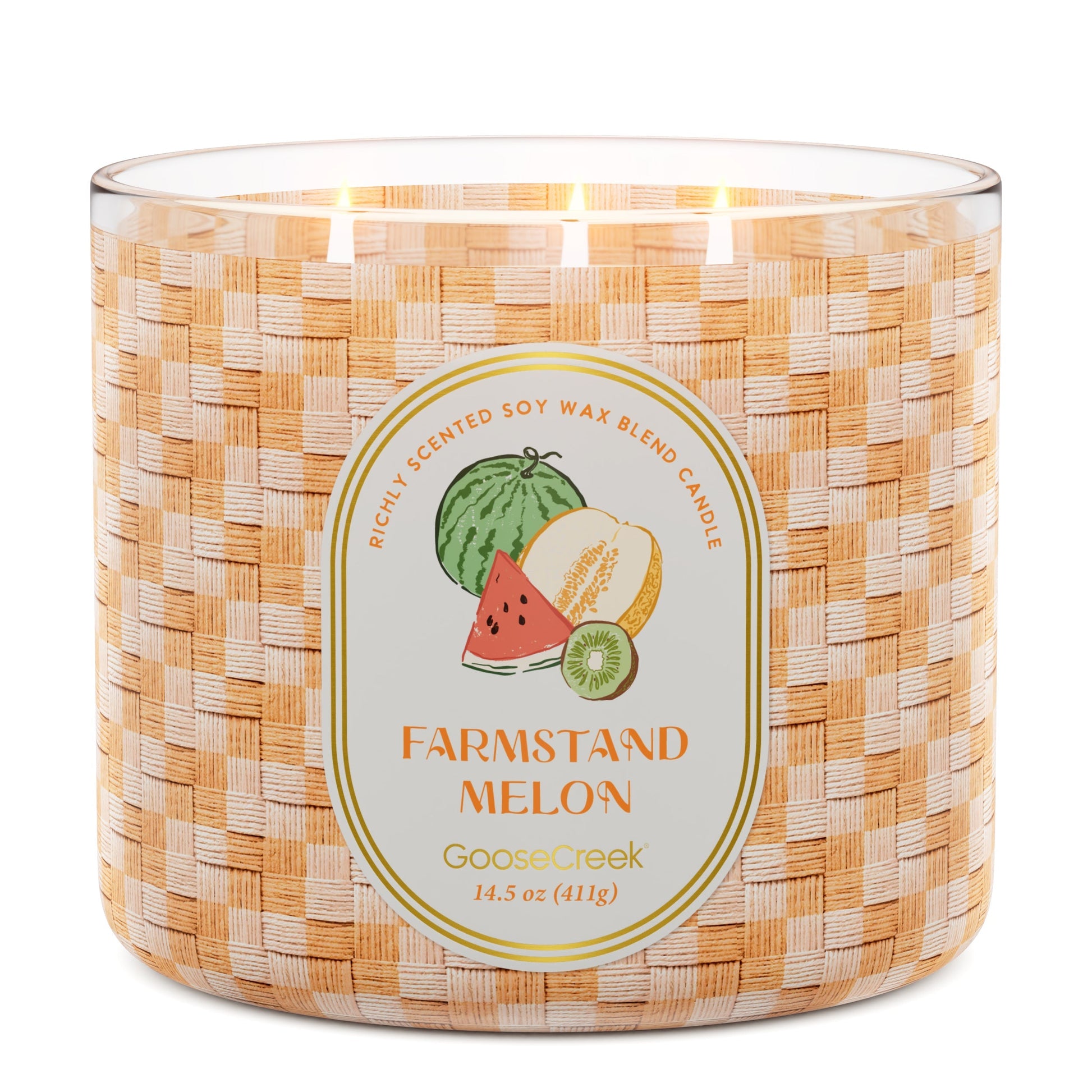 Farmstand Melon 3-Wick Candle