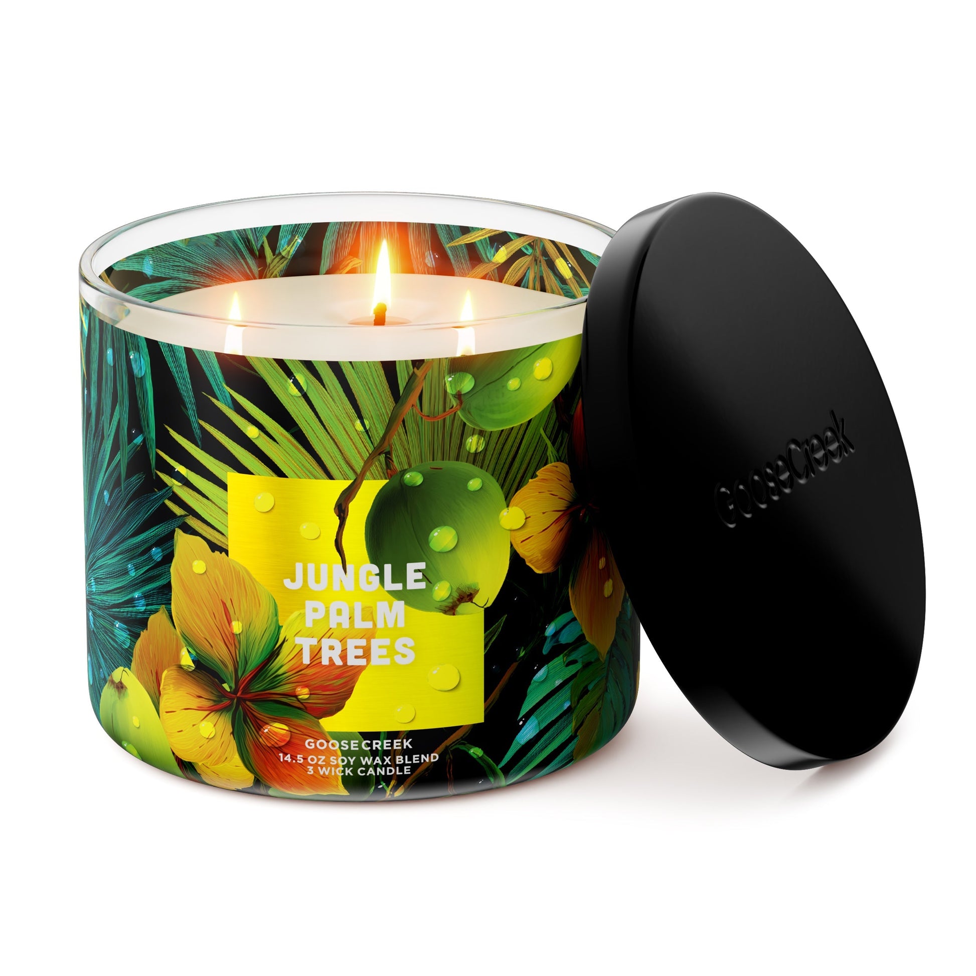Jungle Palm Trees 3-Wick Candle