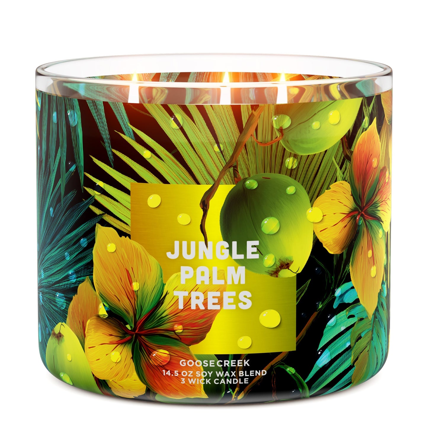 Jungle Palm Trees 3-Wick Candle