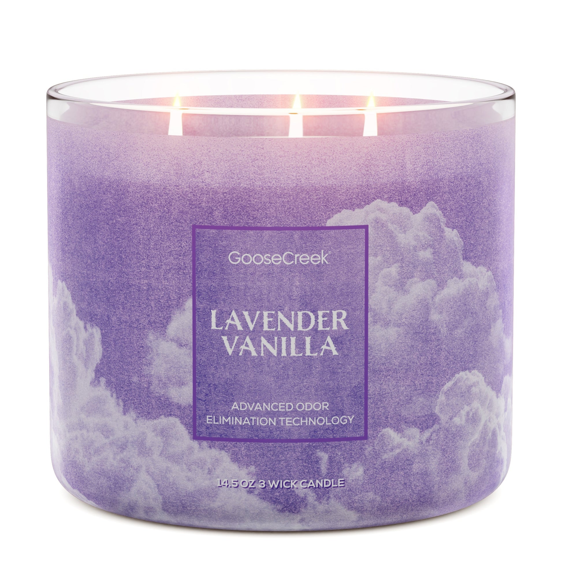 Lavender Vanilla Odor Eliminating 3-Wick Candle