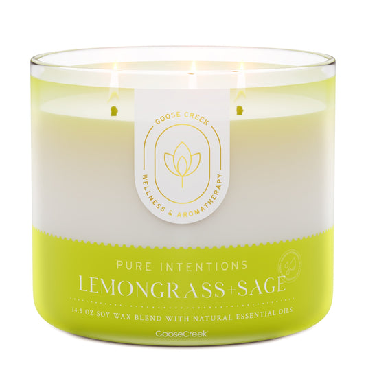 Lemongrass & Sage Aromatherapy 3-Wick Candle