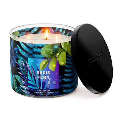 Oasis Fern 3-Wick Candle