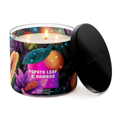 Papaya Leaf & Bamboo 3-Wick Candle