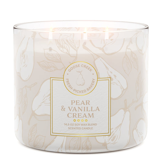 Pear & Vanilla Cream 3-Wick Candle