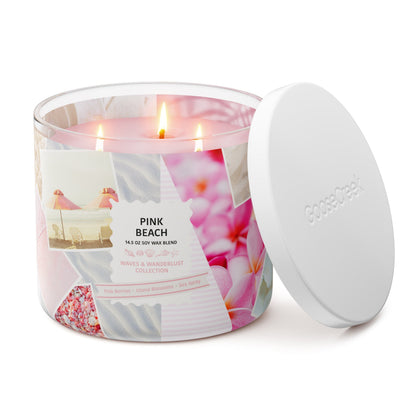 Pink Beach 3-Wick Candle
