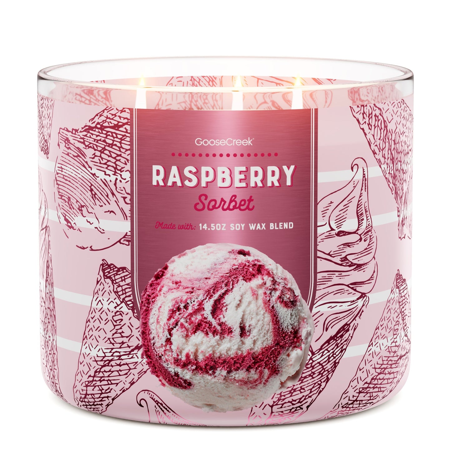Raspberry Sorbet 3-Wick Candle