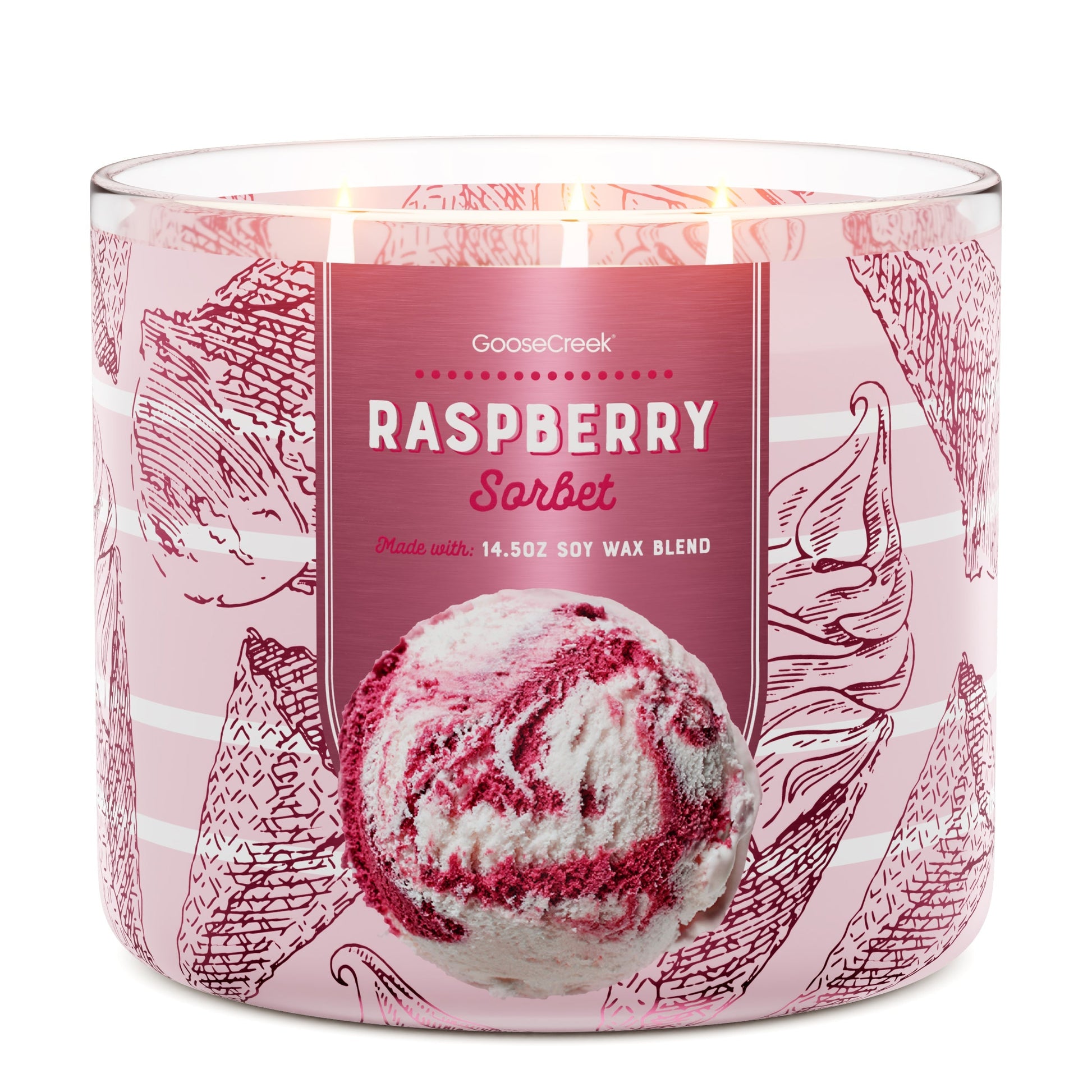Raspberry Sorbet 3-Wick Candle