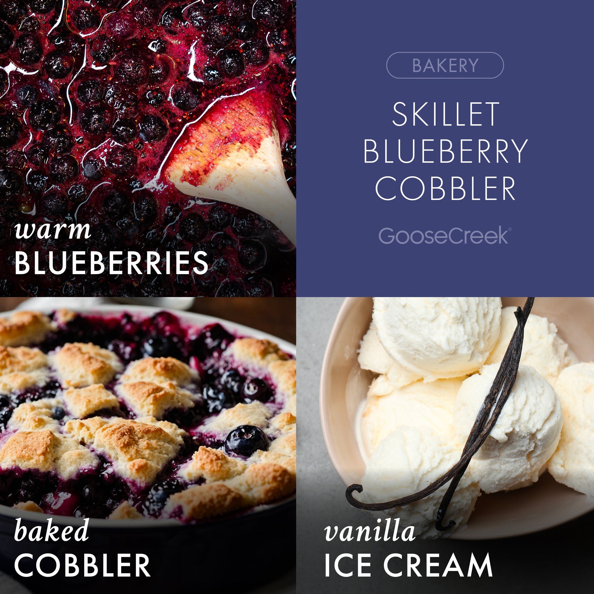 Skillet Blueberry Cobbler 3-Wick Candle
