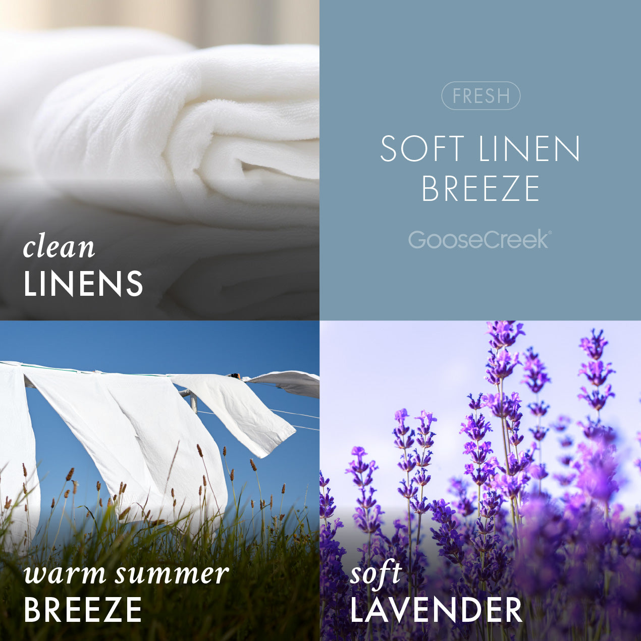 Soft Linen Breeze  3-Wick Candle