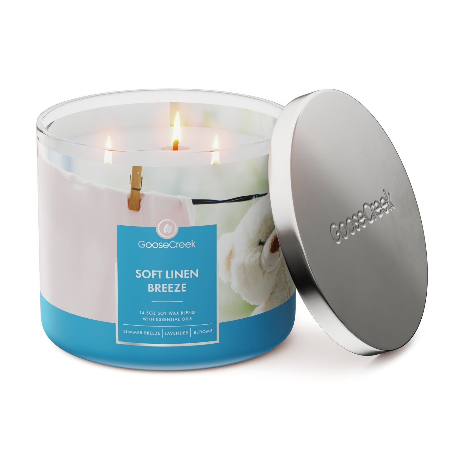 Soft Linen Breeze  3-Wick Candle