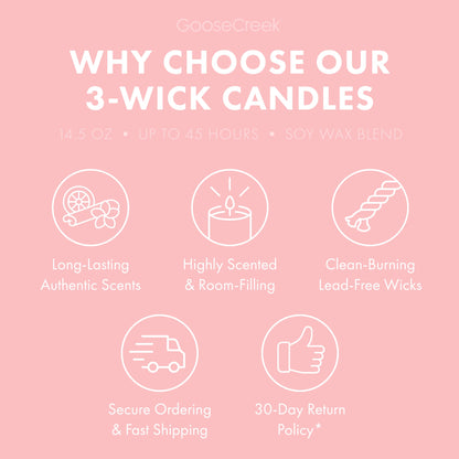 Strawberry Sponge Cake 3-Wick Candle