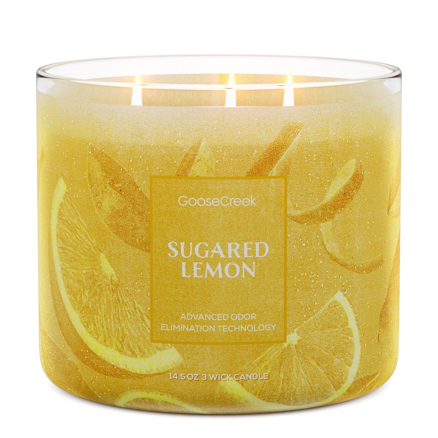 Sugared Lemon Odor Eliminating 3-Wick Candle