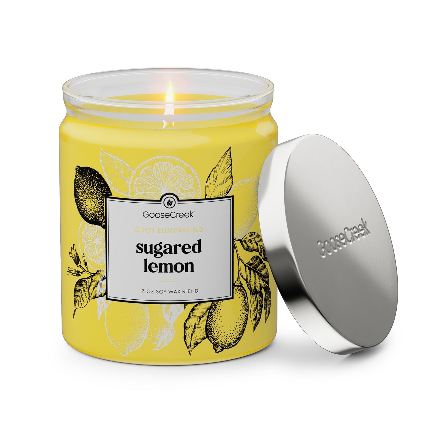 Sugared Lemon Odor Eliminating 7oz Single Wick Candle