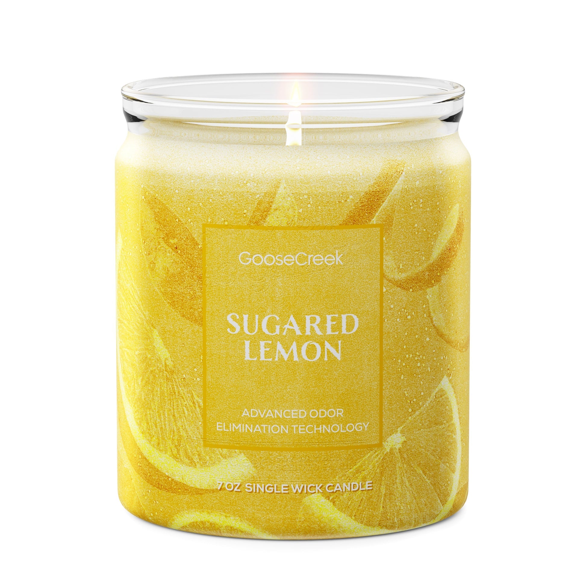 Sugared Lemon Odor Eliminating 7oz Single Wick Candle