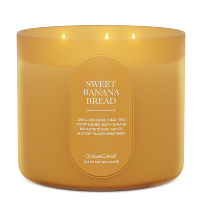 Sweet Banana Bread 3-Wick Candle