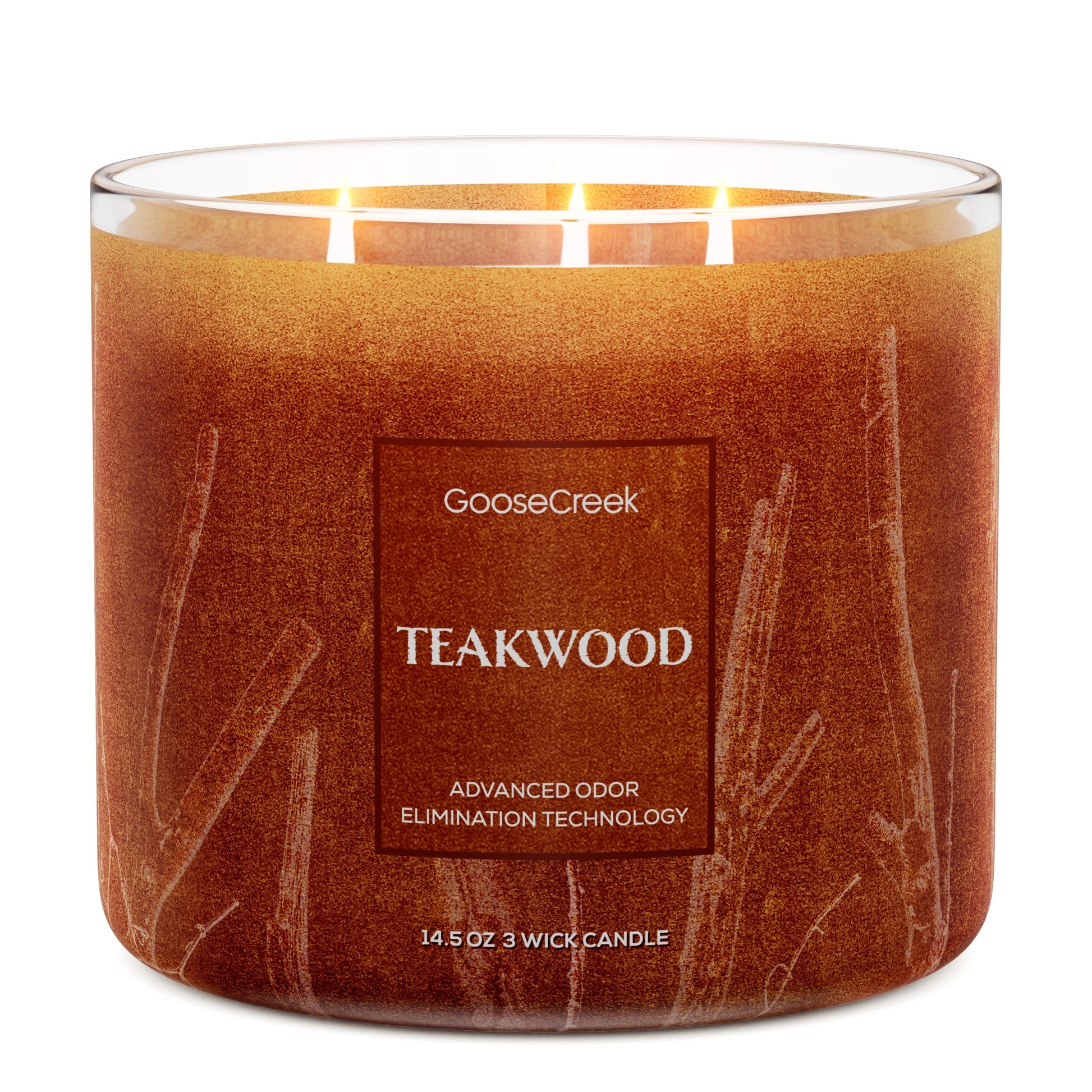 Teakwood Odor Eliminating 3-Wick Candle