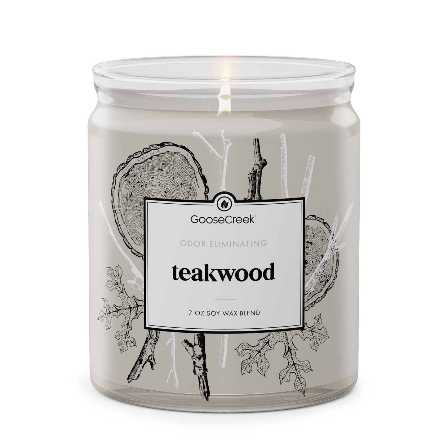 Teakwood Odor Eliminating 7oz Single Wick Candle