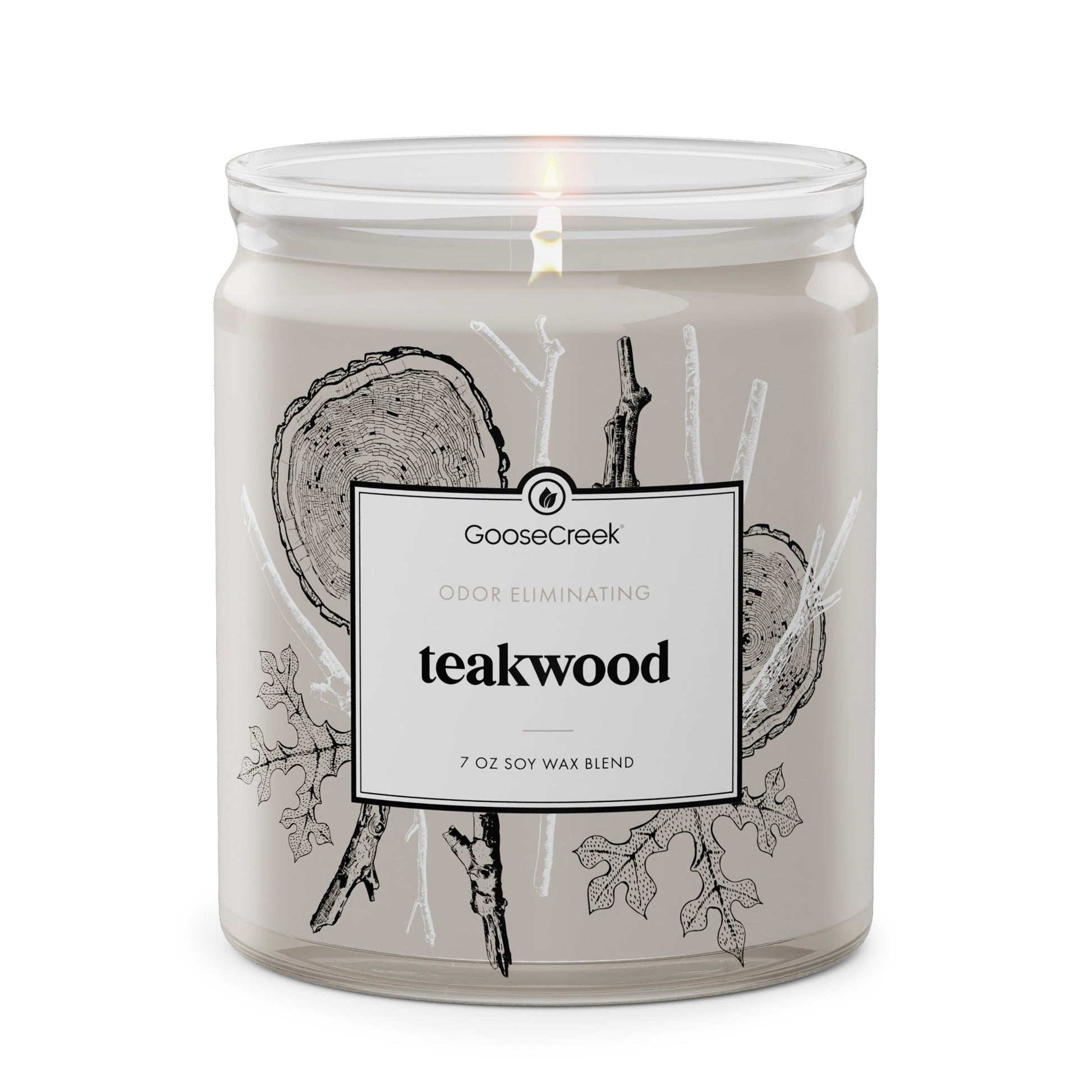 Teakwood Odor Eliminating 7oz Single Wick Candle