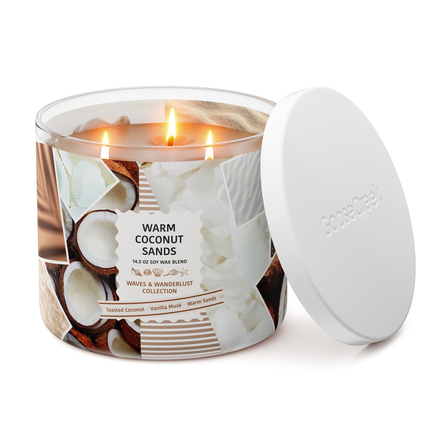Warm Coconut Sands 3-Wick Candle