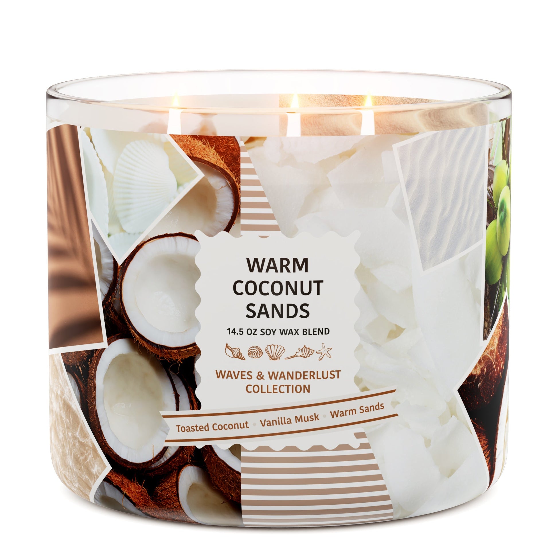 Warm Coconut Sands 3-Wick Candle