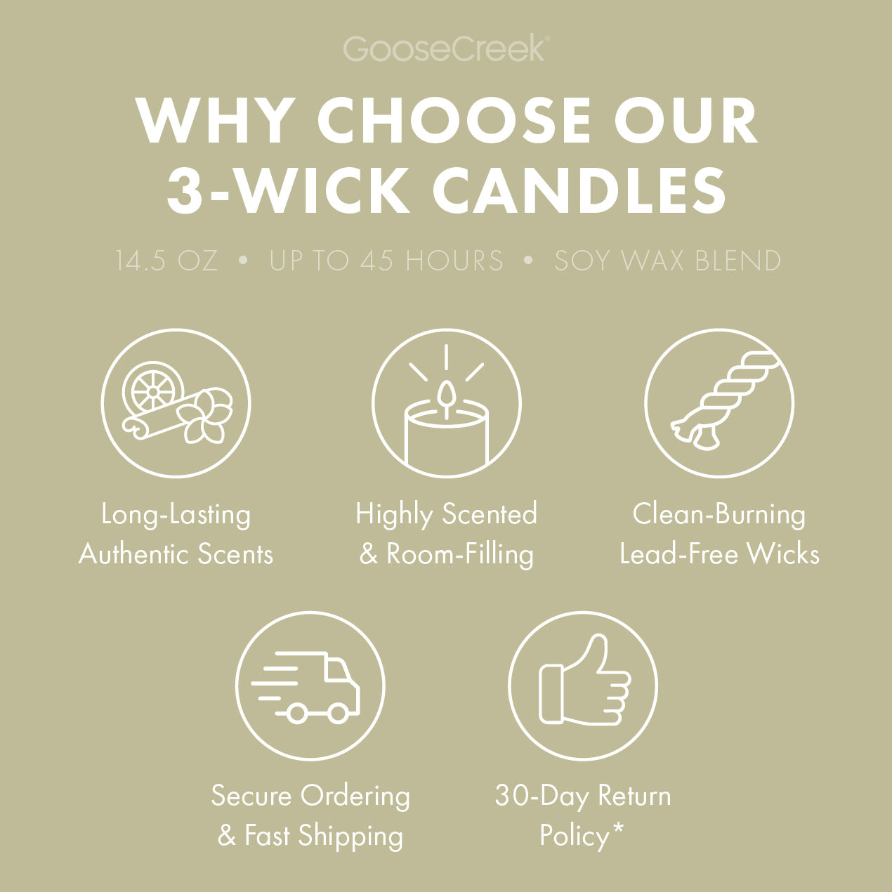 Warm & Welcome Odor Eliminating 3-Wick Candle