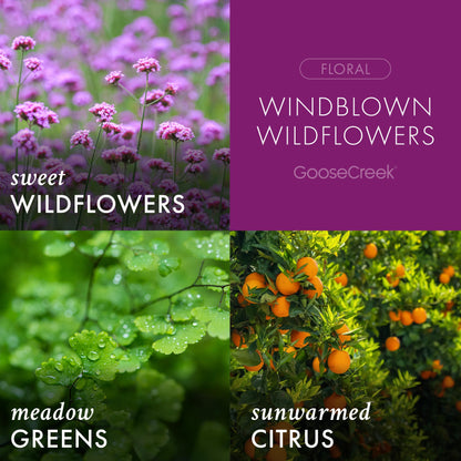 Windblown Wildflowers 3-Wick Candle